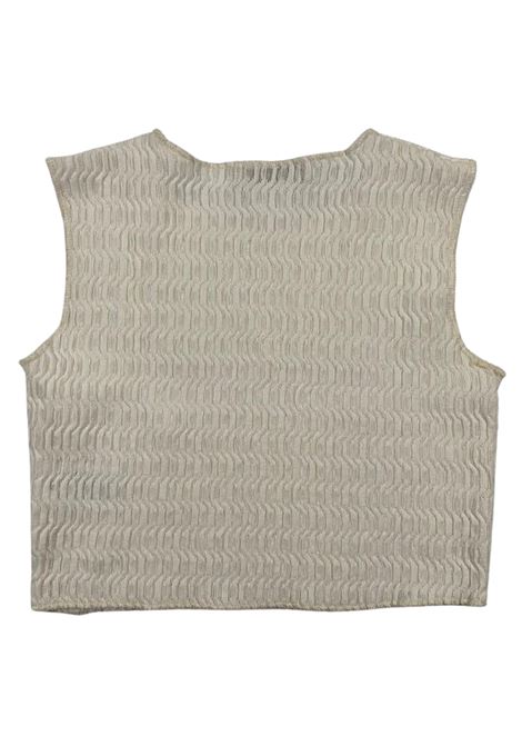 Canotta bambina in misto cotone Manila Grace | 205YMJS25/SUPANNA